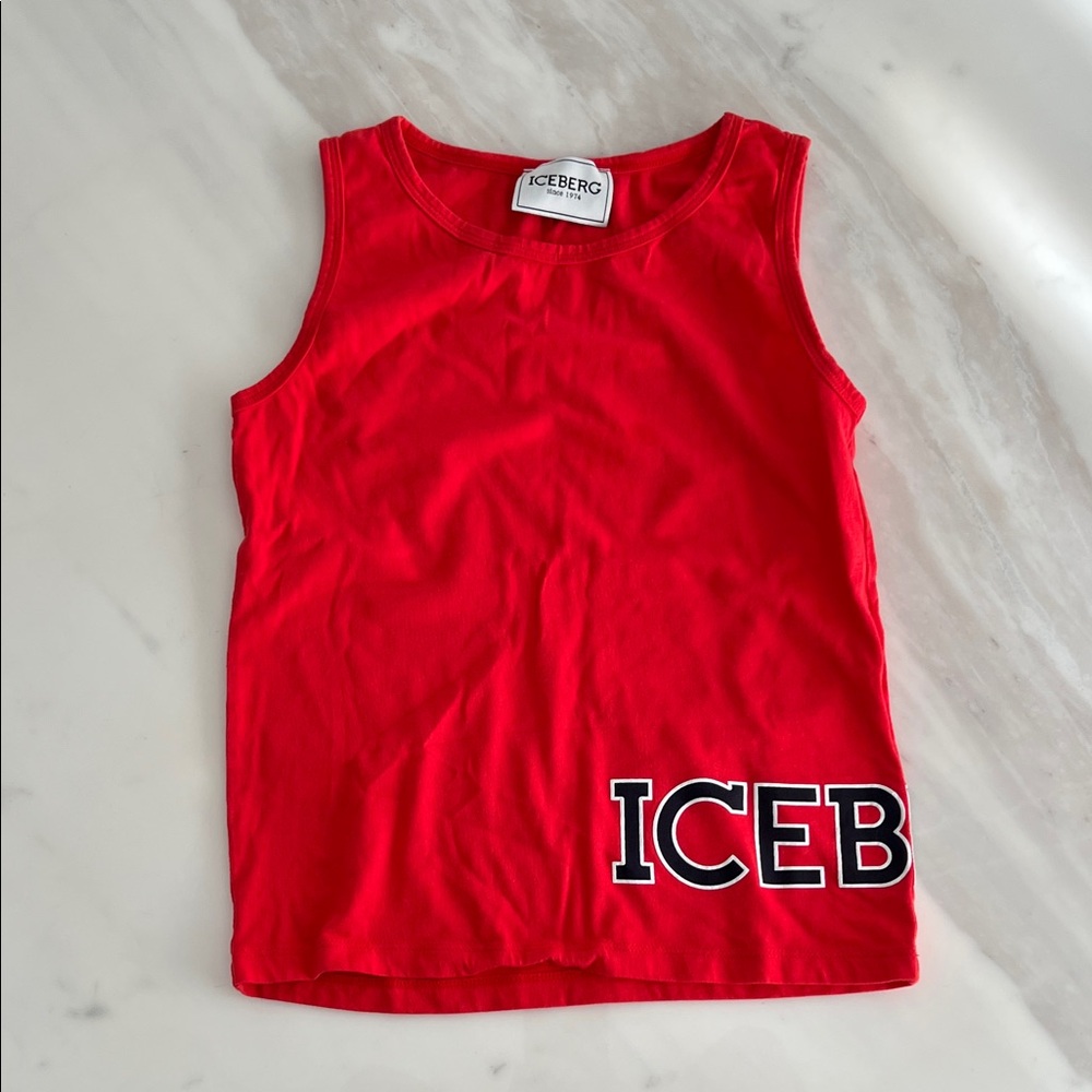 Iceberg Vibrant Red Kids Tank Top